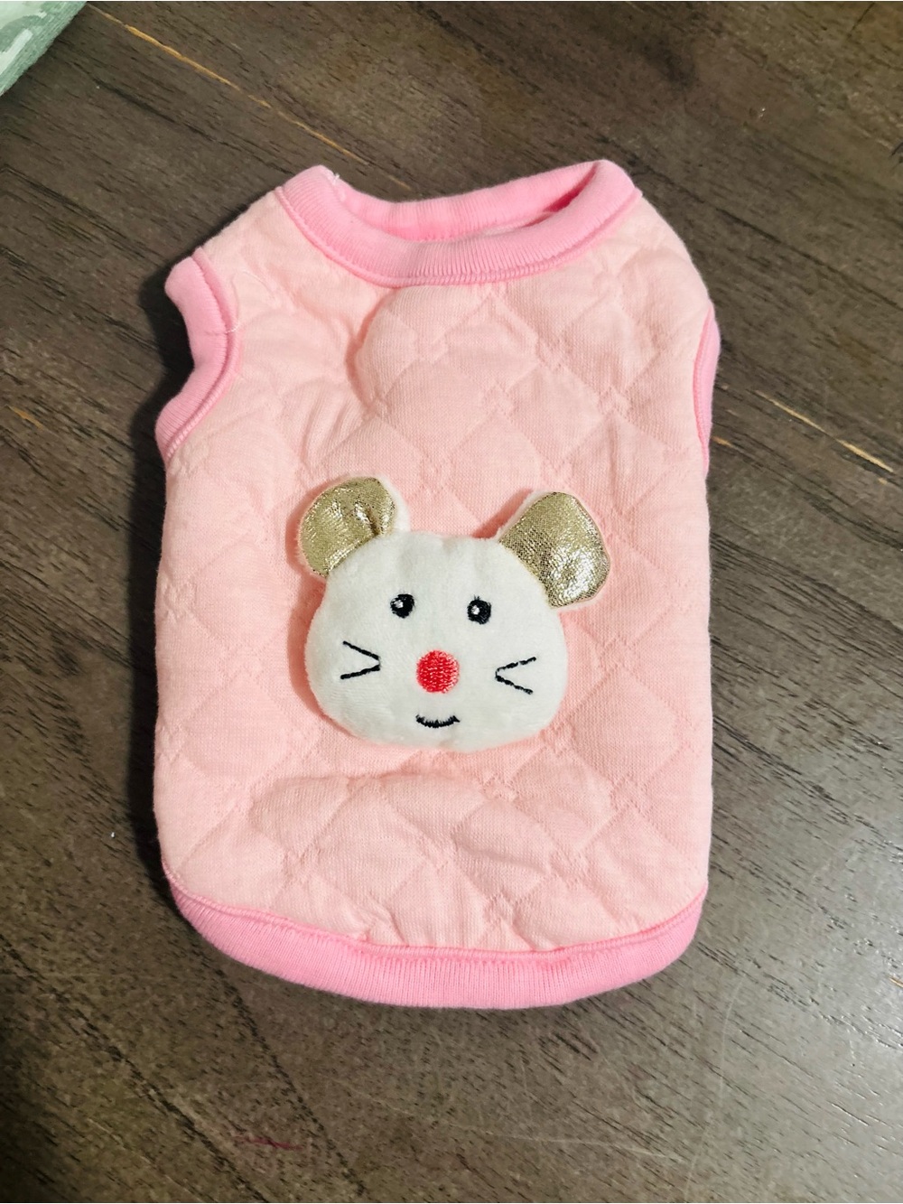 Pink Quilted Pet Vest